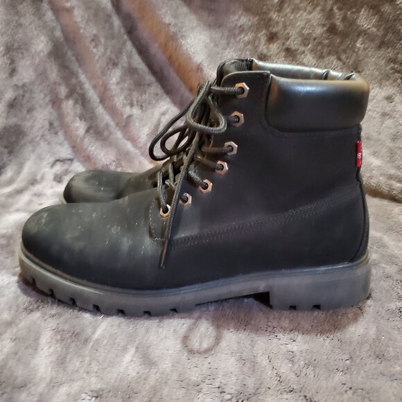 Levi's Crestone Mens Boot Black Mono Chrome 518017-A48 Size 10 - Picture 2 of 11